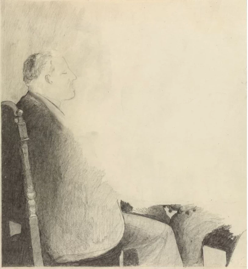 Uomo seduto - The National Museum, Oslo